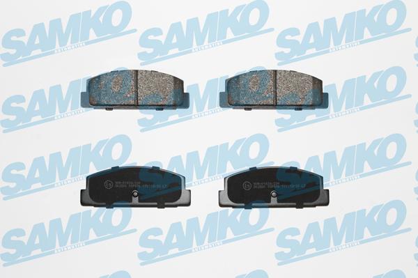 Samko 5SP876 - Тормозные колодки, дисковые, комплект autospares.lv