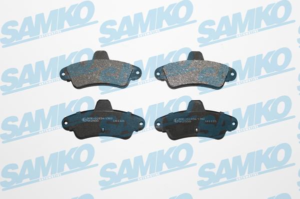 Samko 5SP870 - Тормозные колодки, дисковые, комплект autospares.lv