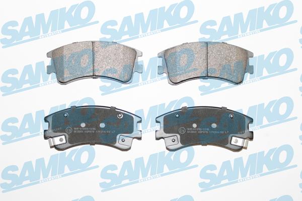 Samko 5SP878 - Тормозные колодки, дисковые, комплект autospares.lv