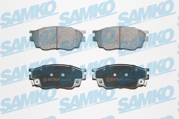 Samko 5SP877 - Тормозные колодки, дисковые, комплект autospares.lv