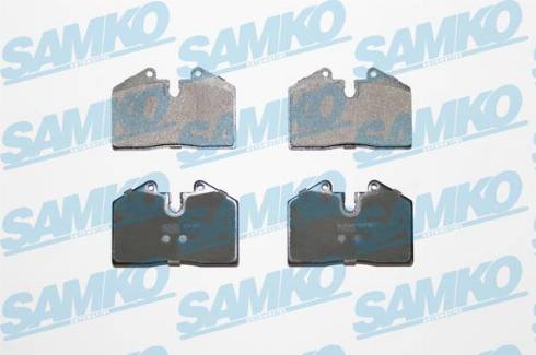 Samko 5SP397 - Тормозные колодки, дисковые, комплект autospares.lv