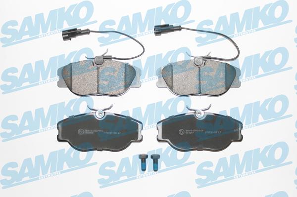 Samko 5SP344 - Тормозные колодки, дисковые, комплект autospares.lv