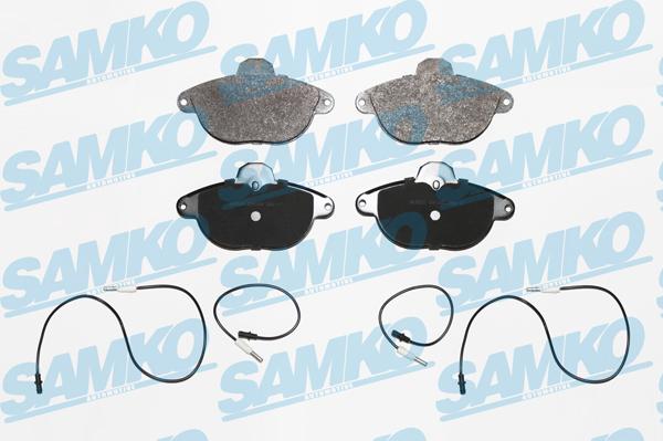 Samko 5SP345 - Тормозные колодки, дисковые, комплект autospares.lv