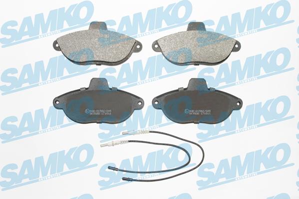 Samko 5SP346 - Тормозные колодки, дисковые, комплект autospares.lv