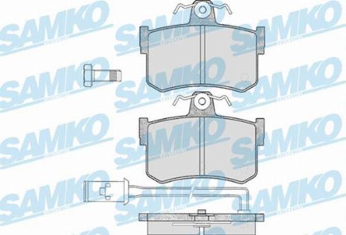 Samko 5SP341 - Тормозные колодки, дисковые, комплект autospares.lv