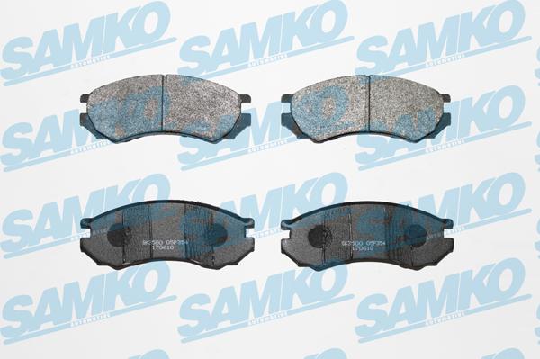 Samko 5SP354 - Тормозные колодки, дисковые, комплект autospares.lv