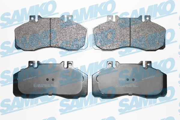 Samko 5SP360 - Тормозные колодки, дисковые, комплект autospares.lv