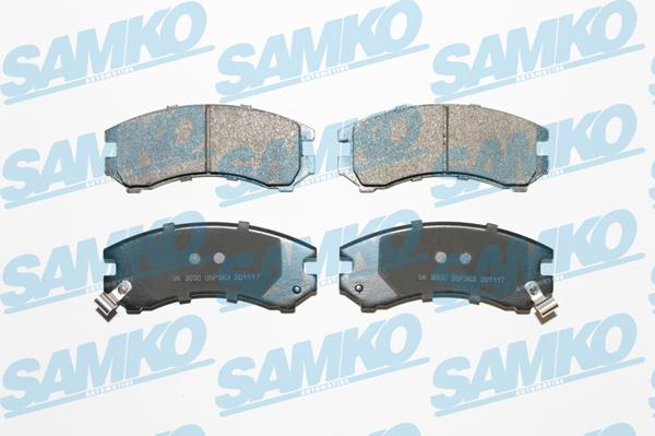 Samko 5SP363 - Тормозные колодки, дисковые, комплект autospares.lv