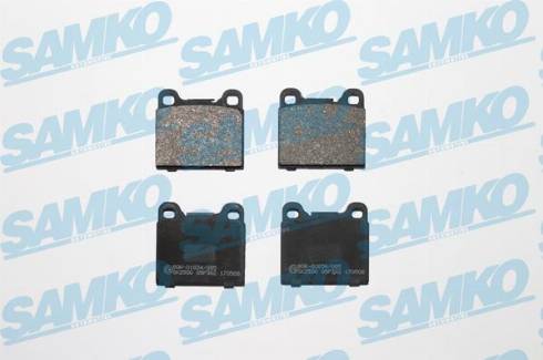 Samko 5SP362 - Тормозные колодки, дисковые, комплект autospares.lv