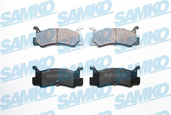 Samko 5SP367 - Тормозные колодки, дисковые, комплект autospares.lv