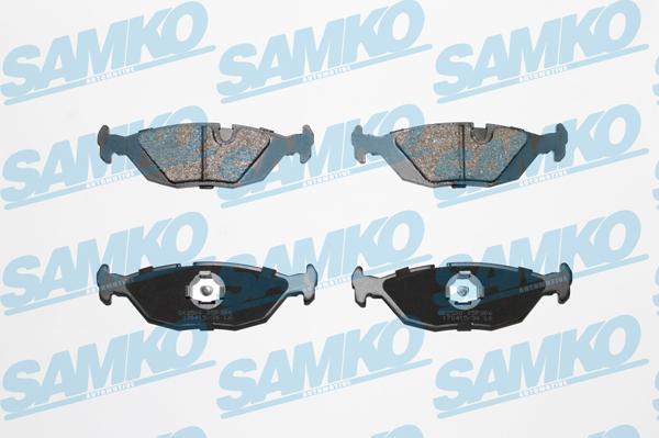 Samko 5SP306 - Тормозные колодки, дисковые, комплект autospares.lv