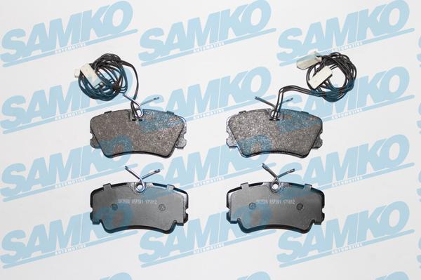 Samko 5SP301 - Тормозные колодки, дисковые, комплект autospares.lv