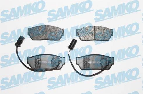 Samko 5SP308 - Тормозные колодки, дисковые, комплект autospares.lv