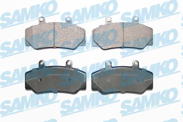 Samko 5SP318 - Тормозные колодки, дисковые, комплект autospares.lv