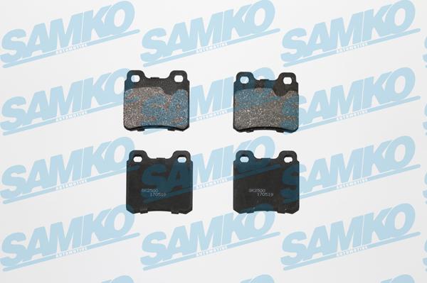 Samko 5SP317 - Тормозные колодки, дисковые, комплект autospares.lv