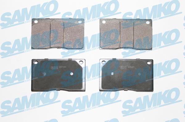 Samko 5SP386 - Тормозные колодки, дисковые, комплект autospares.lv