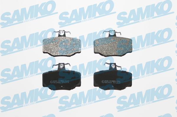 Samko 5SP387 - Тормозные колодки, дисковые, комплект autospares.lv