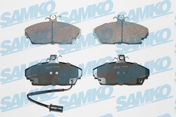 Samko 5SP339 - Тормозные колодки, дисковые, комплект autospares.lv