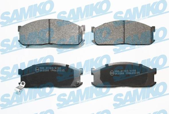 Samko 5SP335 - Тормозные колодки, дисковые, комплект autospares.lv