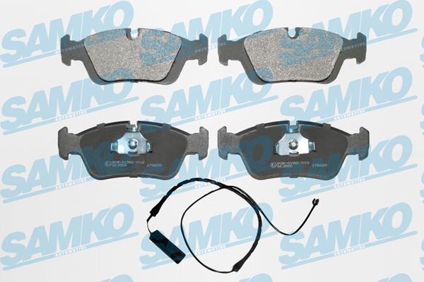 Samko 5SP331A - Тормозные колодки, дисковые, комплект autospares.lv