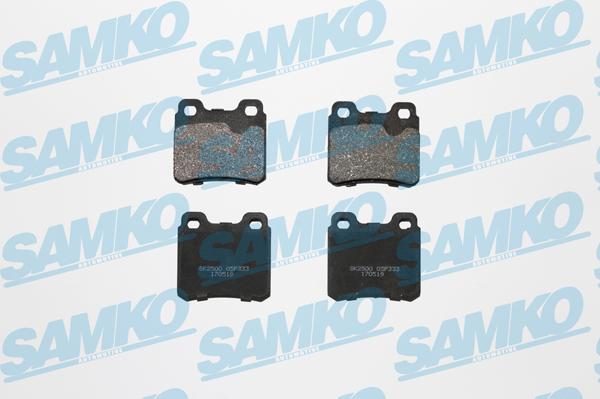 Samko 5SP333 - Тормозные колодки, дисковые, комплект autospares.lv