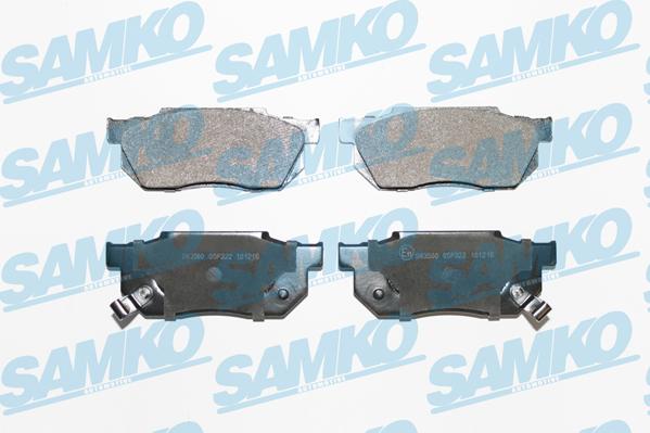 Samko 5SP322 - Тормозные колодки, дисковые, комплект autospares.lv