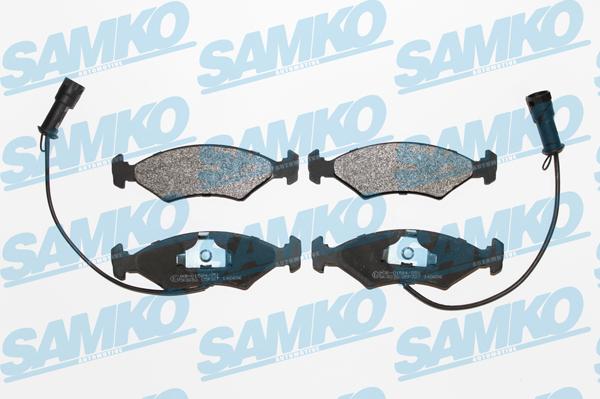 Samko 5SP327 - Тормозные колодки, дисковые, комплект autospares.lv