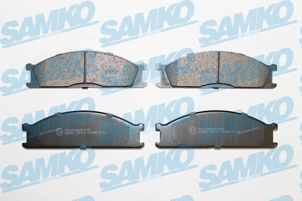 Samko 5SP379 - Тормозные колодки, дисковые, комплект autospares.lv