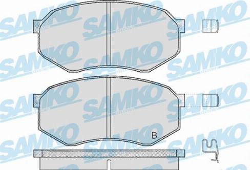 Samko 5SP374 - Тормозные колодки, дисковые, комплект autospares.lv