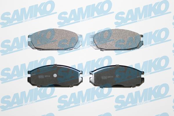 Samko 5SP376 - Тормозные колодки, дисковые, комплект autospares.lv