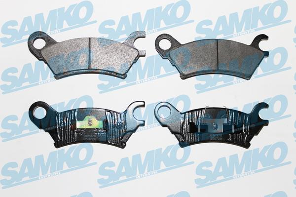 Samko 5SP370 - Тормозные колодки, дисковые, комплект autospares.lv