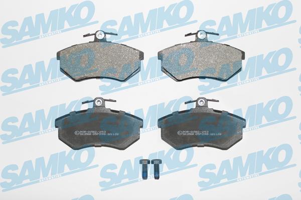 Samko 5SP299 - Тормозные колодки, дисковые, комплект autospares.lv