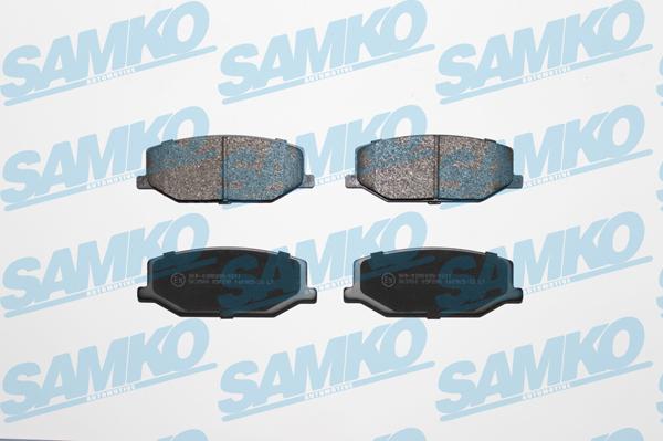 Samko 5SP290 - Тормозные колодки, дисковые, комплект autospares.lv