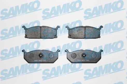 Samko 5SP291 - Тормозные колодки, дисковые, комплект autospares.lv