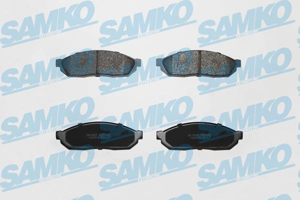 Samko 5SP245 - Тормозные колодки, дисковые, комплект autospares.lv
