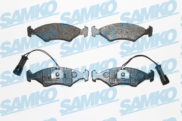 Samko 5SP242 - Тормозные колодки, дисковые, комплект autospares.lv