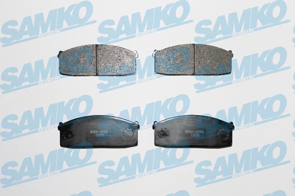 Samko 5SP252 - Тормозные колодки, дисковые, комплект autospares.lv