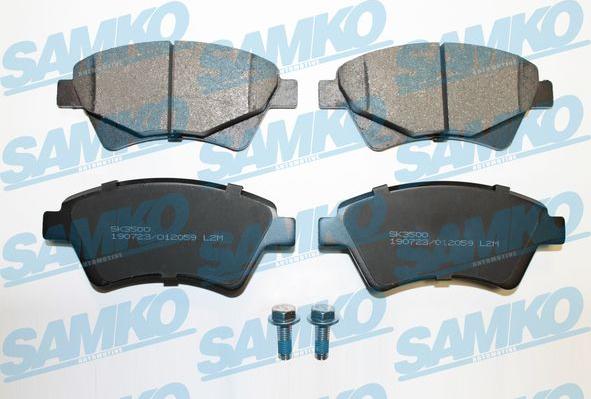 Samko 5SP2059 - Тормозные колодки, дисковые, комплект autospares.lv