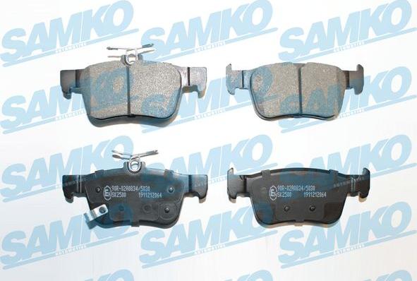 Samko 5SP2064 - Тормозные колодки, дисковые, комплект autospares.lv