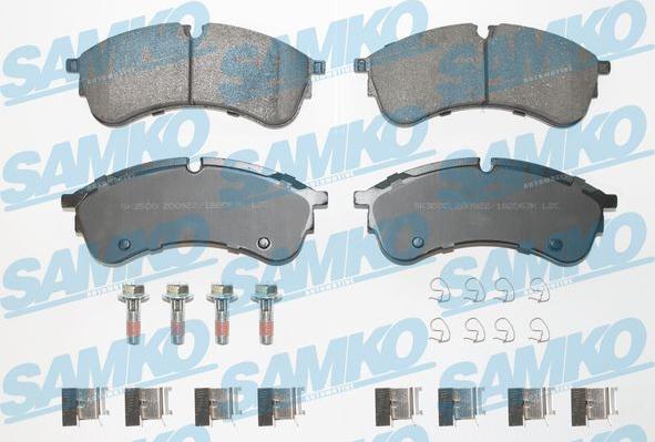 Samko 5SP2063K - Тормозные колодки, дисковые, комплект autospares.lv