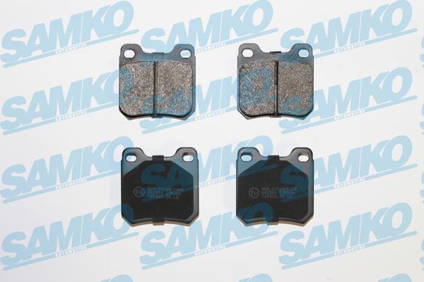 Samko 5SP206 - Тормозные колодки, дисковые, комплект autospares.lv