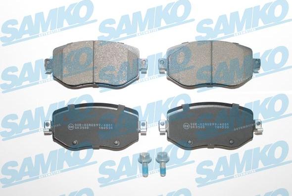 Samko 5SP2005 - Тормозные колодки, дисковые, комплект autospares.lv