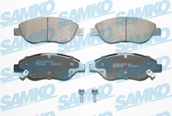 Samko 5SP2001 - Тормозные колодки, дисковые, комплект autospares.lv