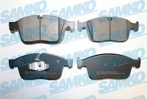 Samko 5SP2007 - Тормозные колодки, дисковые, комплект autospares.lv