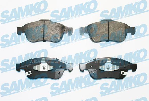 Samko 5SP2019 - Тормозные колодки, дисковые, комплект autospares.lv