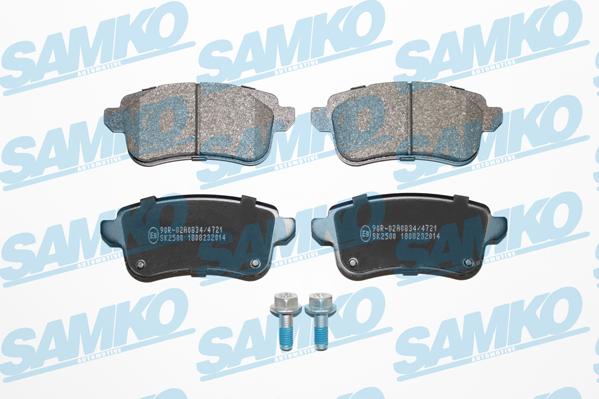 Samko 5SP2014 - Тормозные колодки, дисковые, комплект autospares.lv