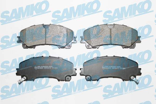 Samko 5SP2012 - Тормозные колодки, дисковые, комплект autospares.lv