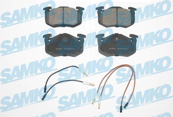 Samko 5SP201 - Тормозные колодки, дисковые, комплект autospares.lv