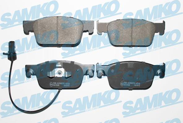 Samko 5SP2038 - Тормозные колодки, дисковые, комплект autospares.lv