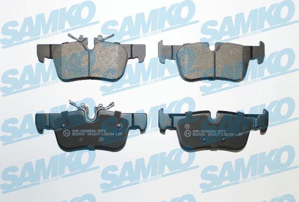 Samko 5SP2024 - Тормозные колодки, дисковые, комплект autospares.lv